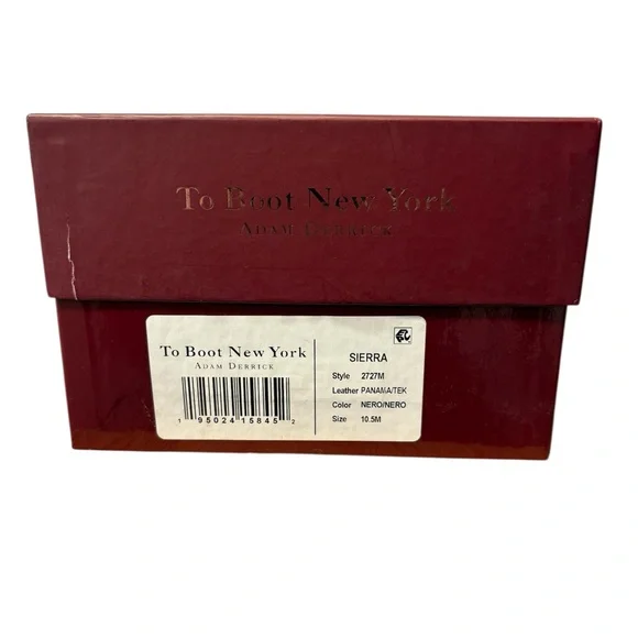 NEW To Boot New York Men's Nero Leather Sierra Sneakers size 10.5 $375.00